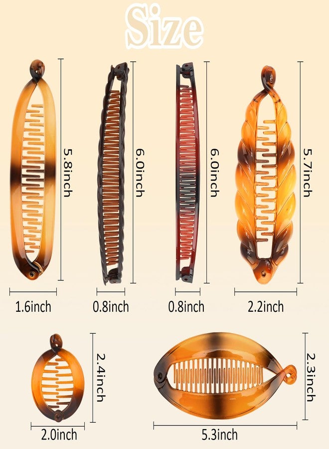 Hapdoo 18pcs Banana Clip Hair Clips, Hapdoo Banana Clips for Women Girls Volumizing Ponytail Hair Claw Clip Styling Accessories, 6 Styles - Image 2